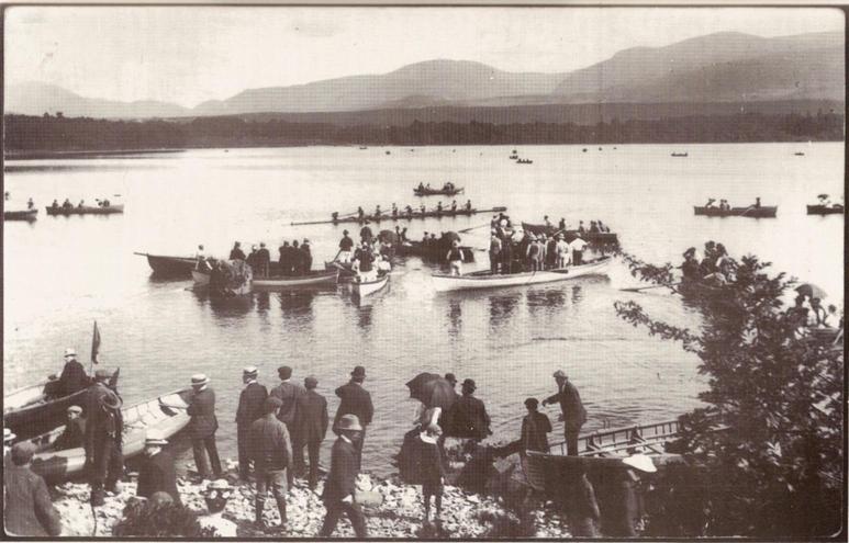 International Boat Race: Dublin University v Pennsylvania University Lake Hotel Killarney 1901