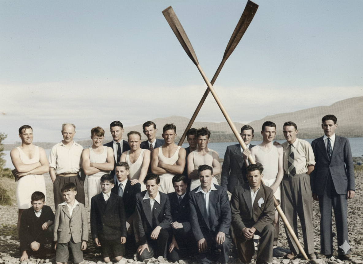 Commercials Rowing Club at Cahernane 1956