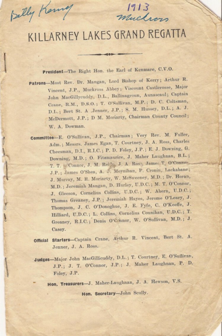 Programme 1913