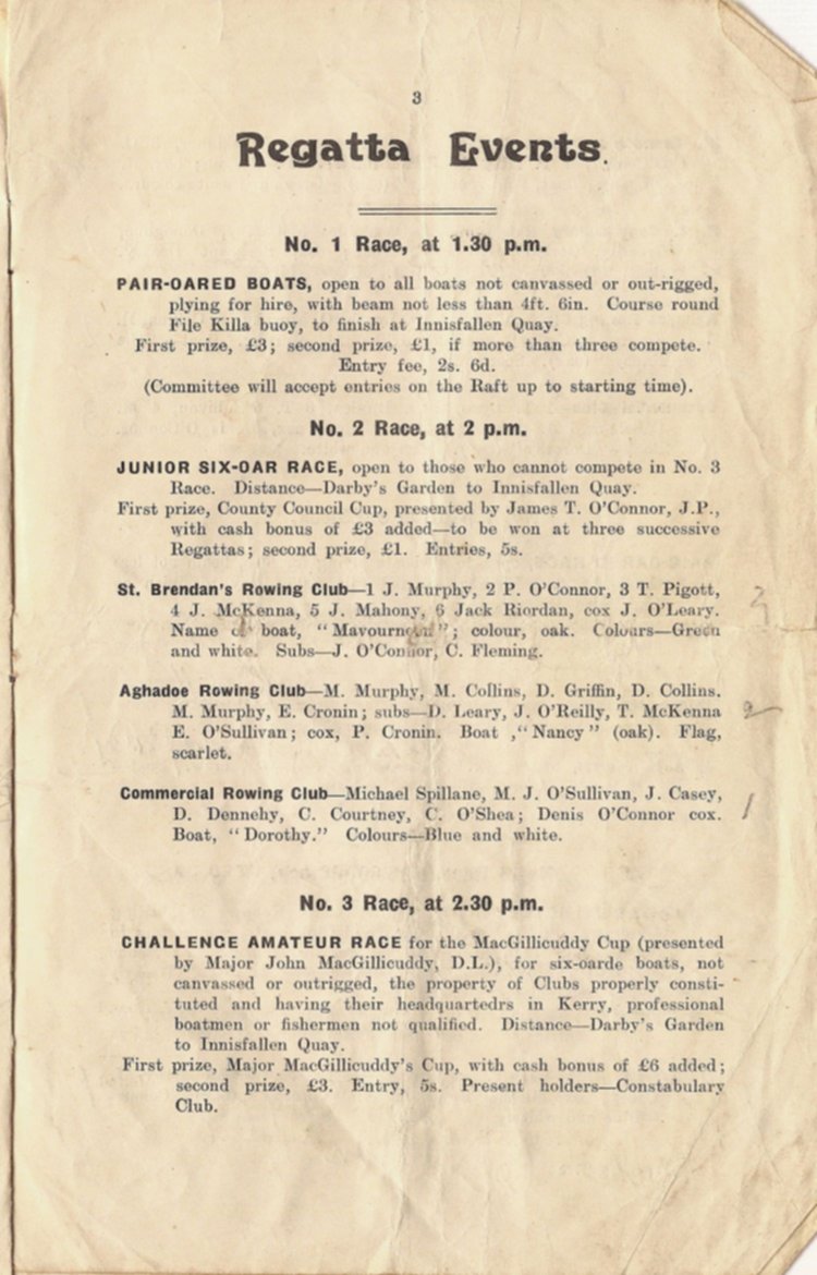 Programme 1913