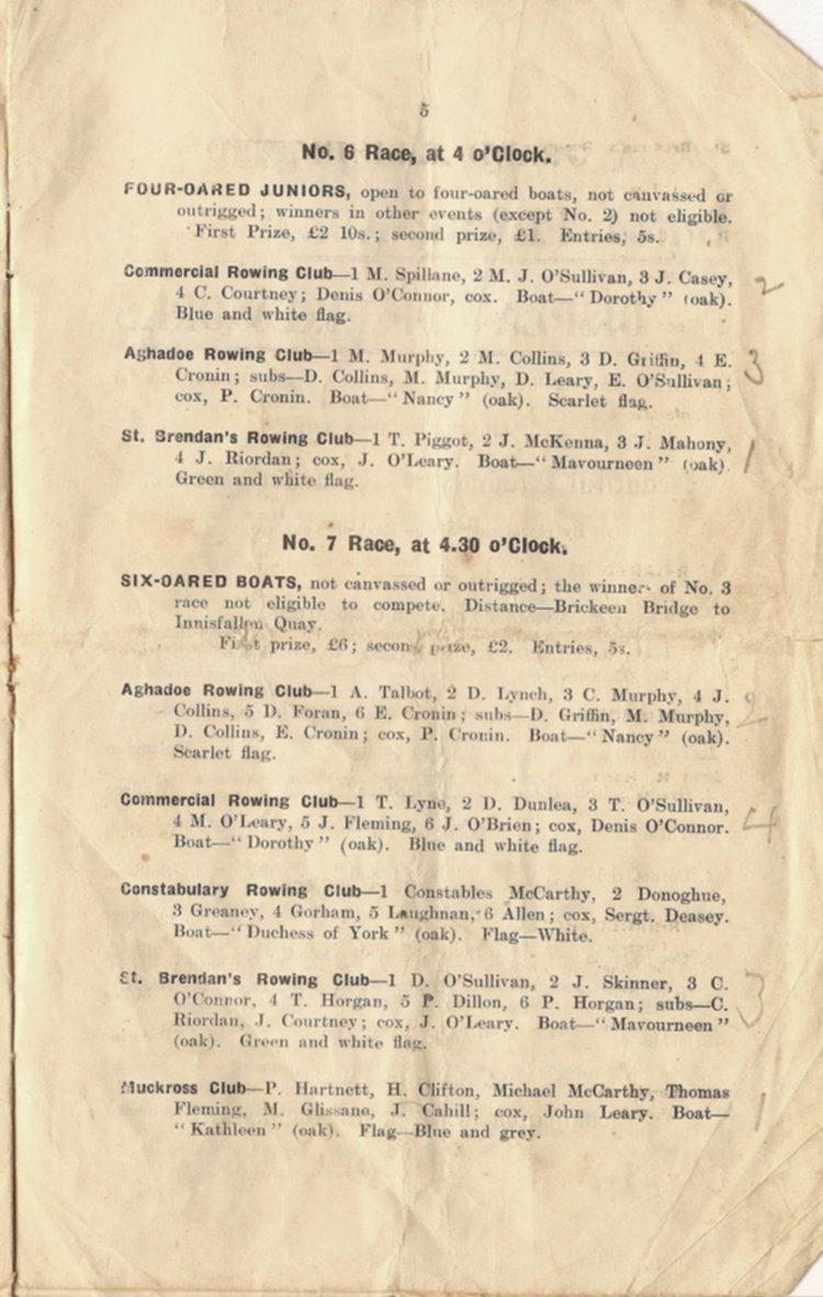 Programme 1913
