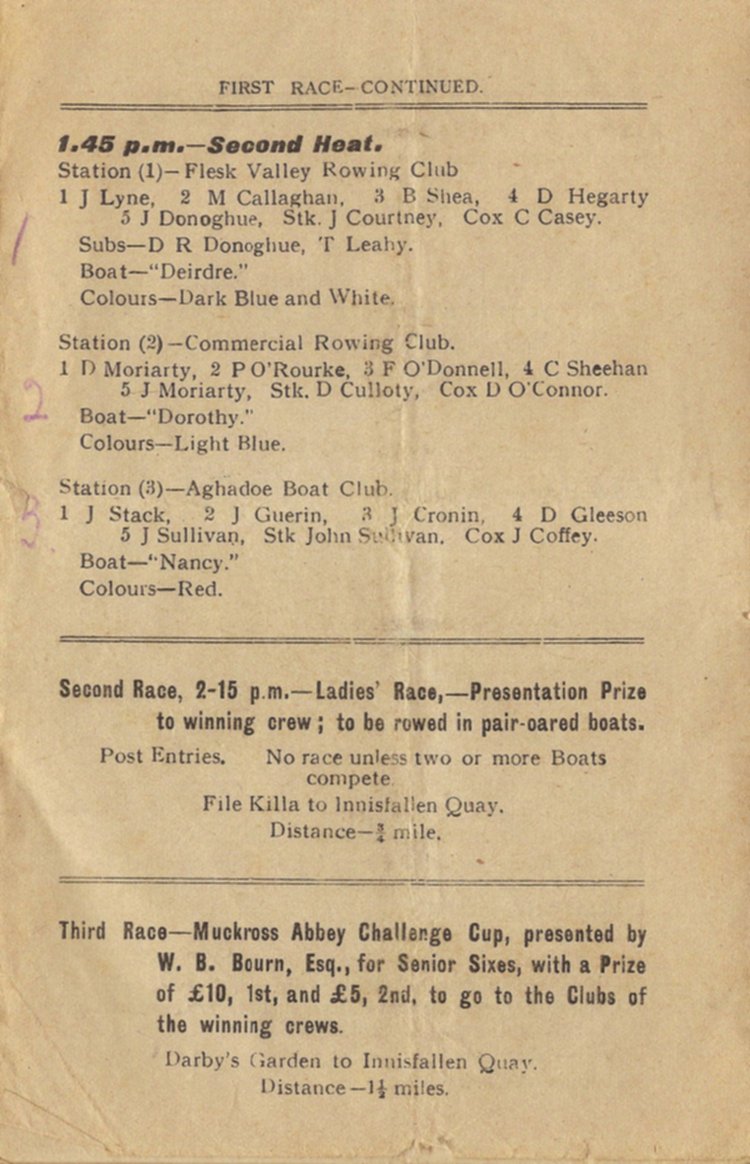 Programme 1923