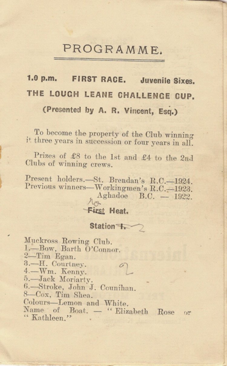 Programme 1925