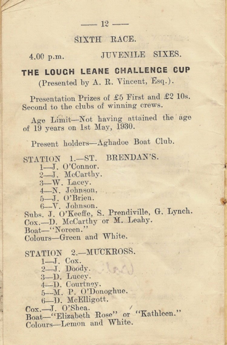 Programme 1930
