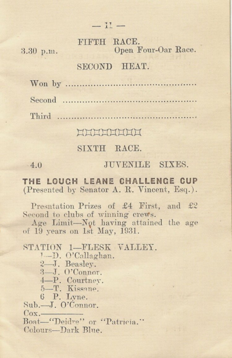 Programme 1931