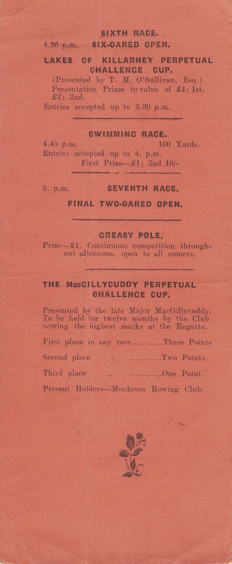 Programme 1935
