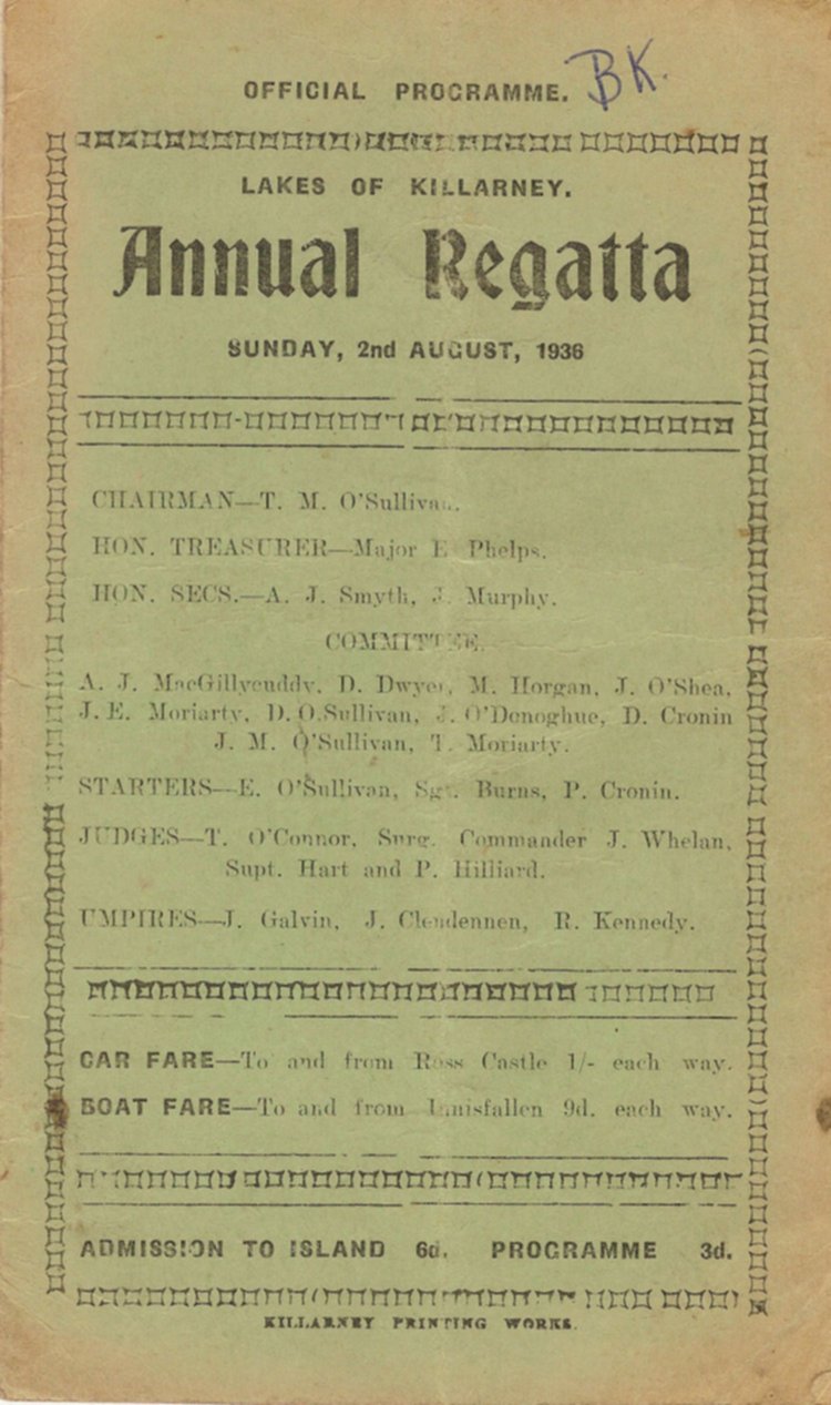 Programme 1936