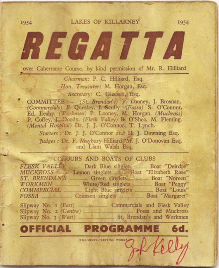 1954 Regatta Programme