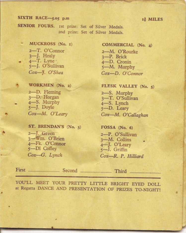 Programme 1954