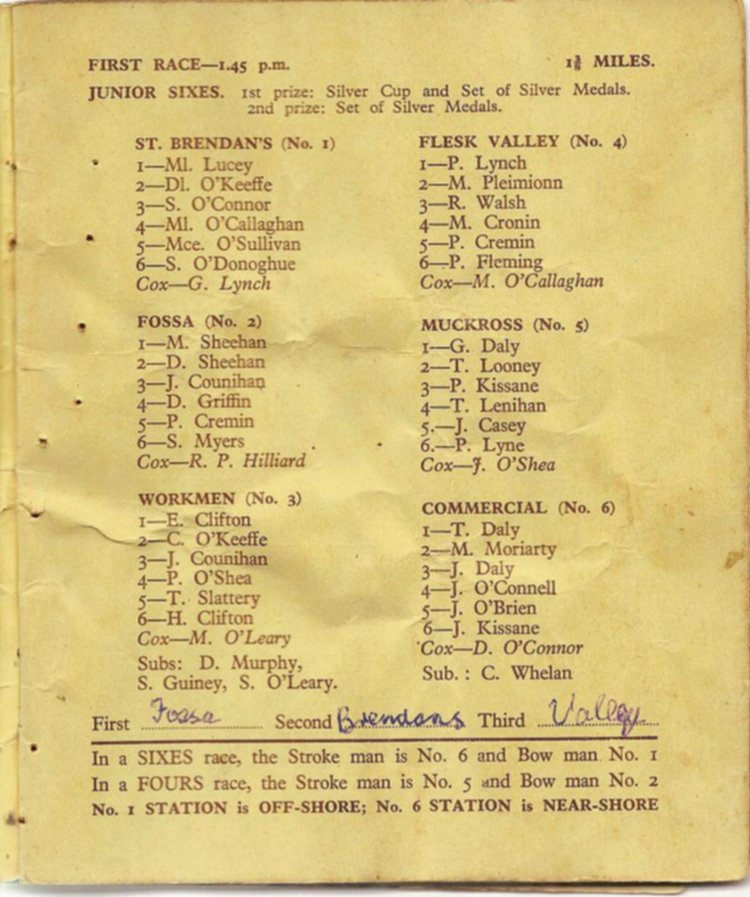 Programme 1954
