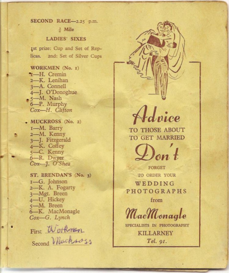 Programme 1954