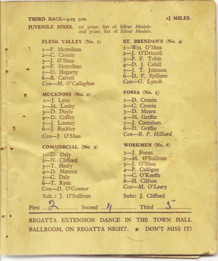 Programme 1954
