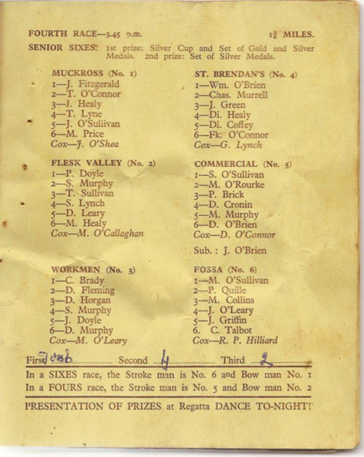 Programme 1954
