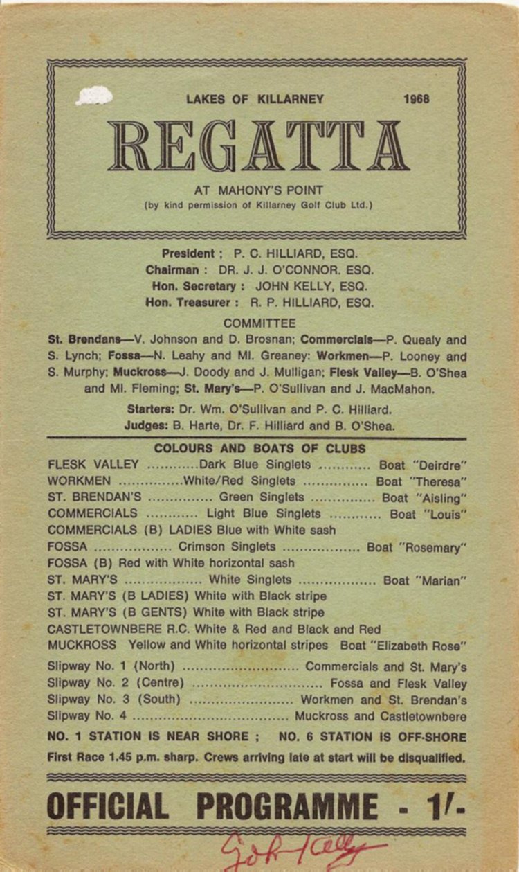 Programme 1968
