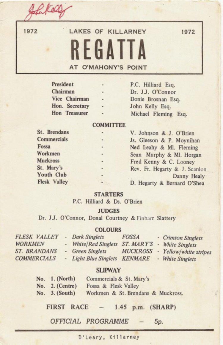 1972 Regatta Programme