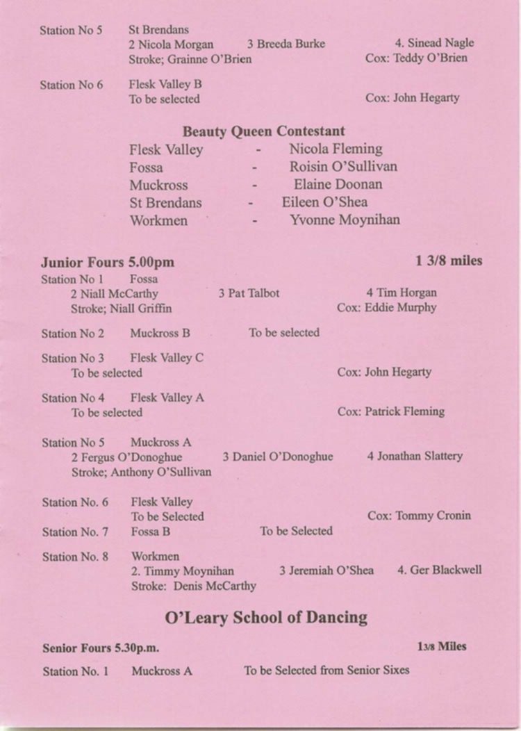 Programme 2001
